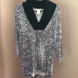 Paraella Black & White Casual Top